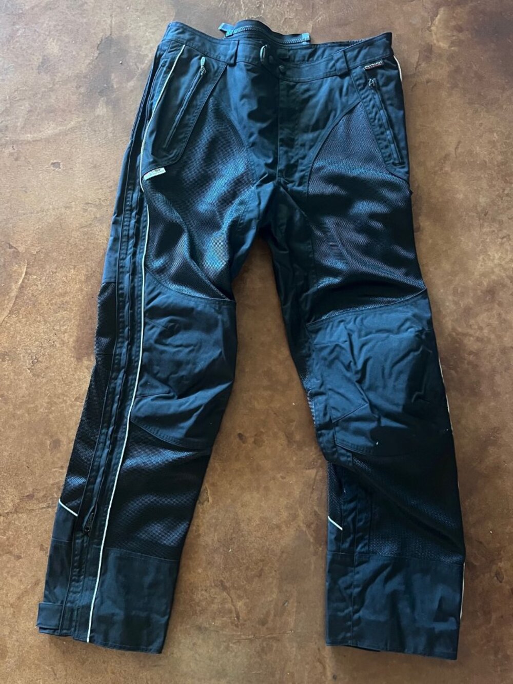 Olympia Moto Sports Mens Black Cordura Mesh Riding Pants | Size 38 Tall